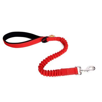 Reflective Bungee Stretch Heavy Duty Strong Pet Leash Nylon Dog Leash Retractable With Padded Handle